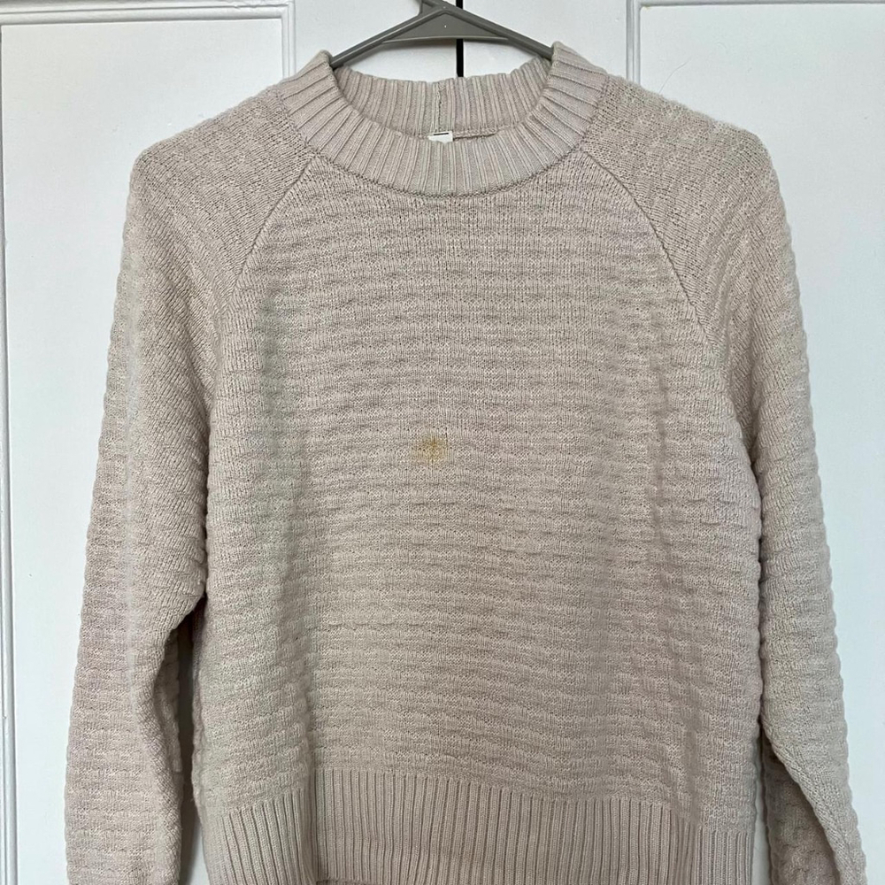 🤍✨ LULULEMON "TEXTURE PLAY CREW" KNIT SWEATER (XS/S) ✨🤍